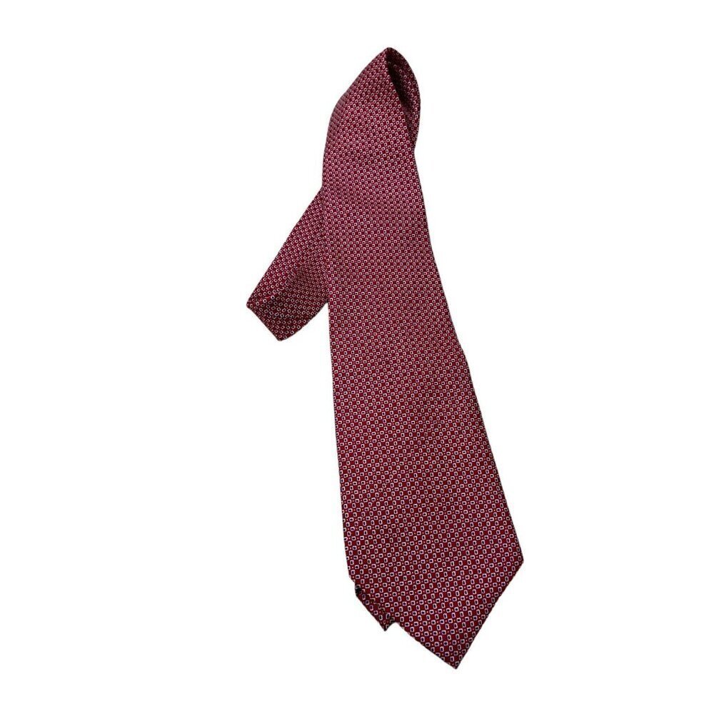Polo University by Ralph Lauren 100% Silk Tie Red Blue White